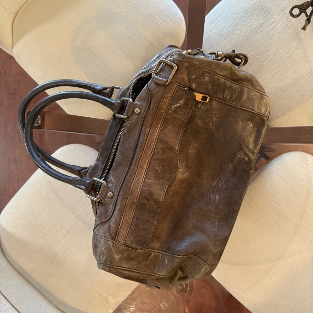 Dark Green Leather Bag